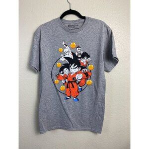 Dragon Ball T-Shirt Toei Animation Mens Shirt Gray size Medium Basic Anime Cotto